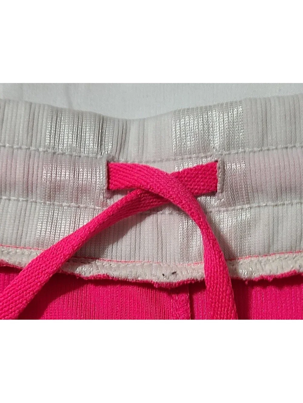 Nike Athletic Shorts Womens Sz Medium Hyper Pink Running Training Drawstring EUC